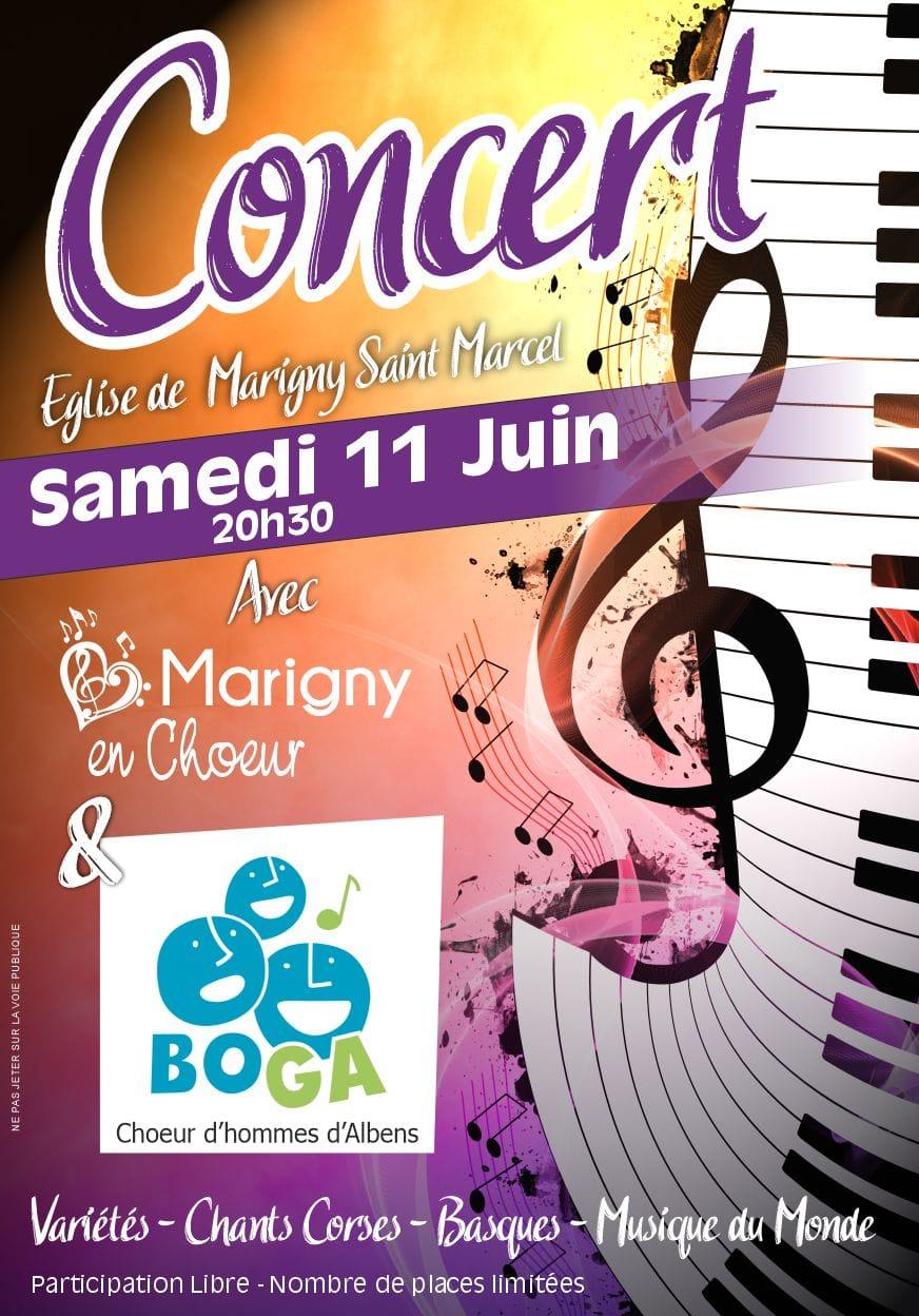 Concert Boga - Marigny en Choeur