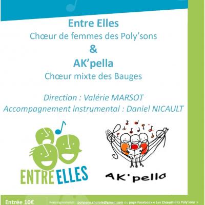 Affiche concert entre elles ak pella 20220520