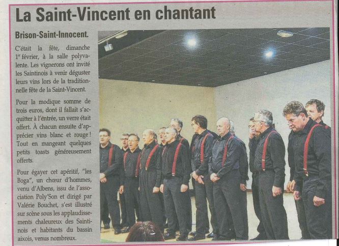 Article dauphine libere boga st vincent