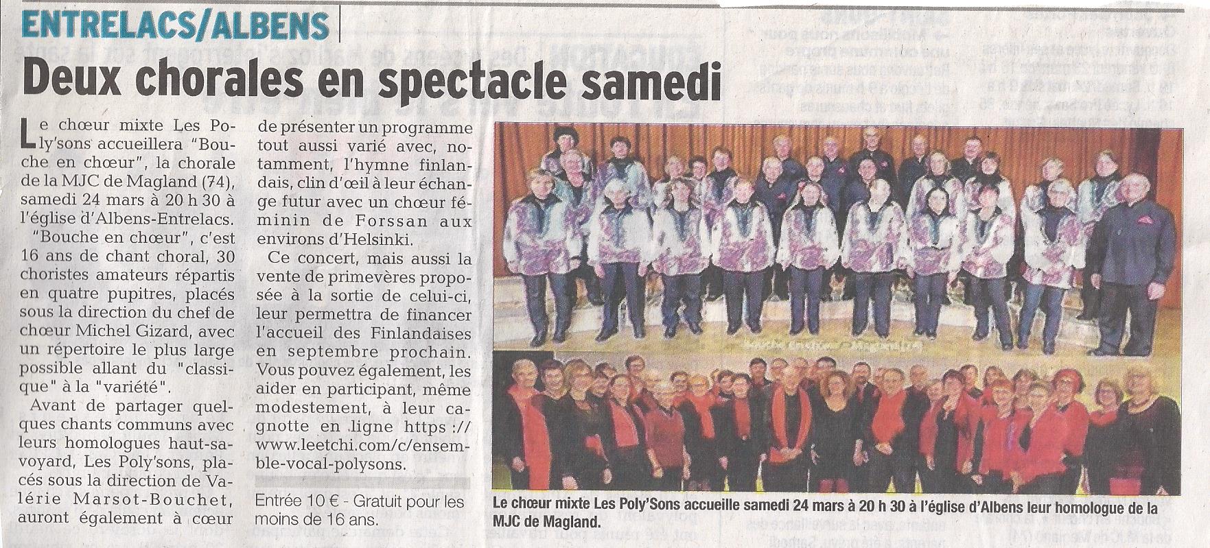 Article Dauphiné Libéré